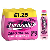 Lucozade Zero Pink Lemonade 380ml (Case of 12)  Adomoo